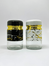 Marble-Effect Glass Salt & Pepper Shaker Set Pack of 2